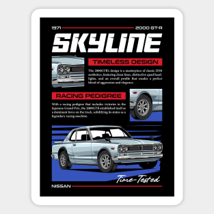 Skyline 2000 GTR JDM Car Magnet